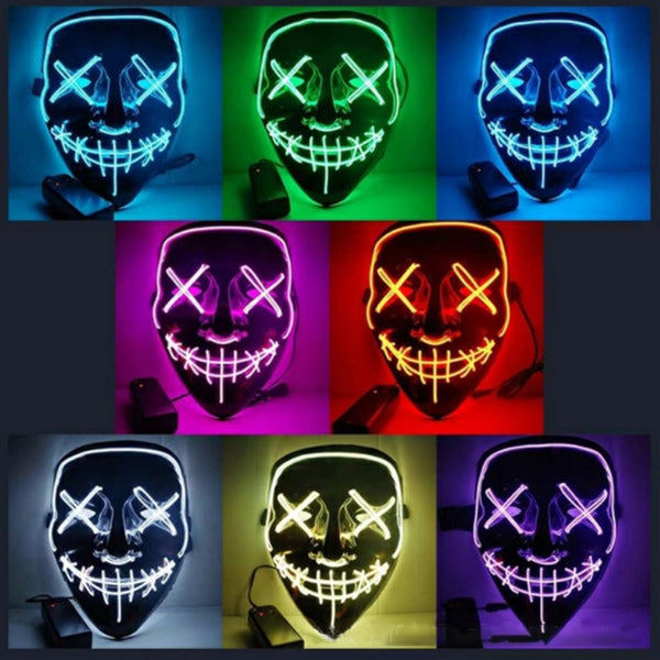 Halloween LED Purge Light Up Mask
