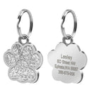 Personalized Paw Print Pet ID Tag