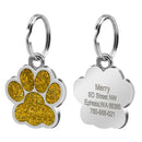 Personalized Paw Print Pet ID Tag