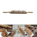 Christmas Embossing Rolling Pin