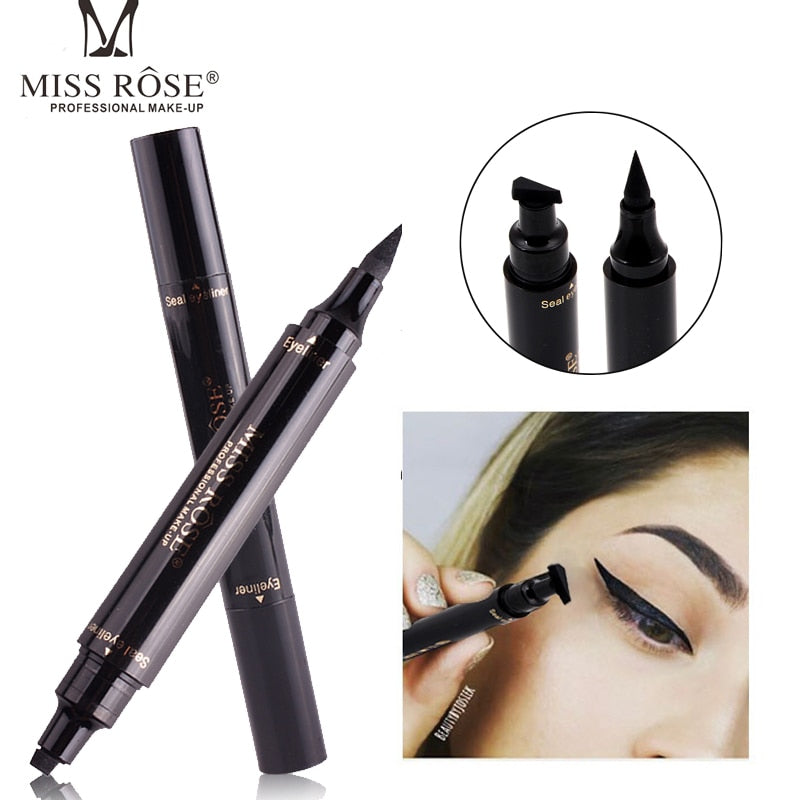 Waterproof Black Double-ended Eyeliner Pencil