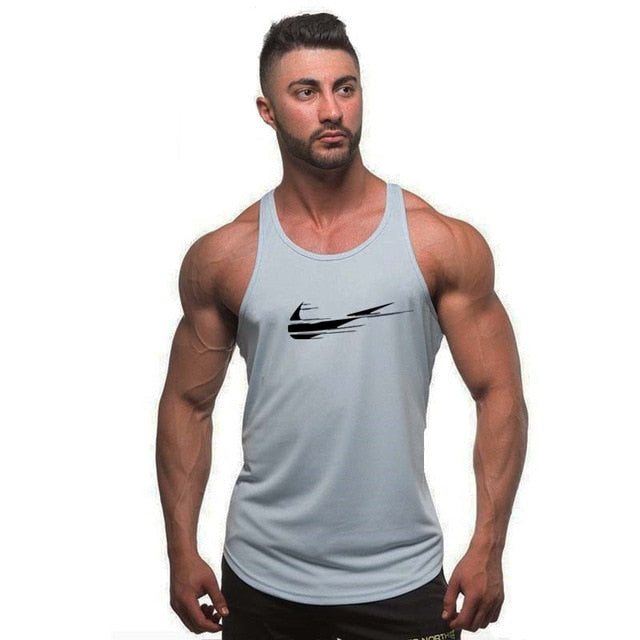 Golds Gyms Brand Bodybuilding Stringer Tank Top For Men