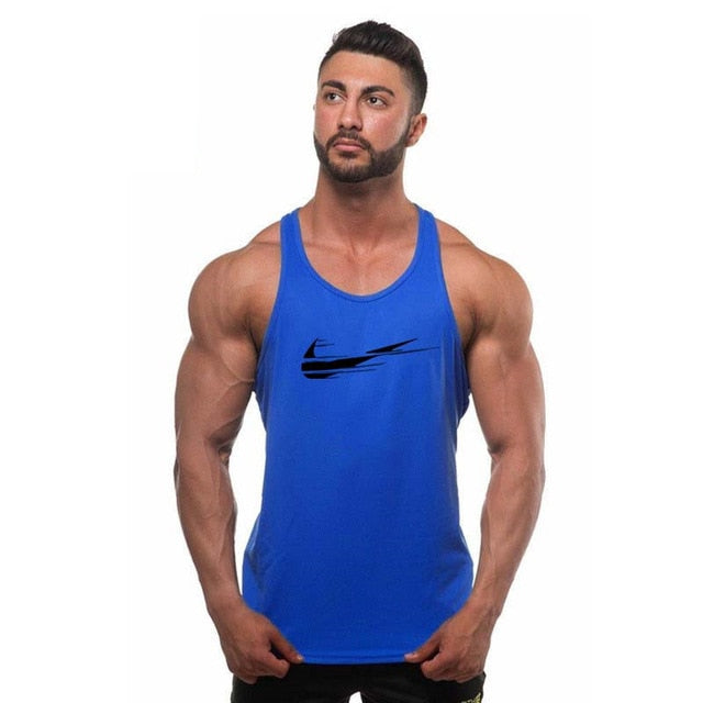 Golds Gyms Brand Bodybuilding Stringer Tank Top For Men