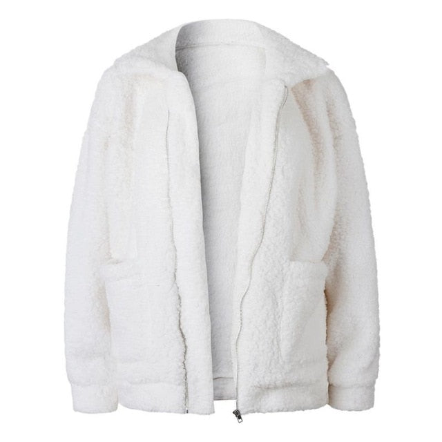 Elegant Faux Fur Coat For Women