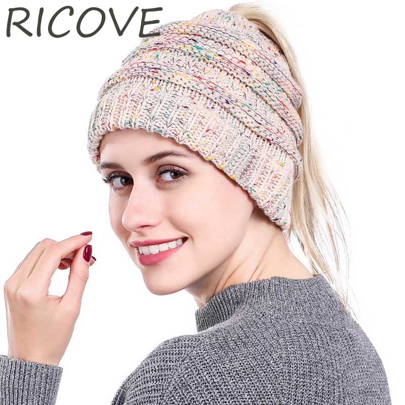 CuteBeanie™ Soft Knit Ponytail Beanie