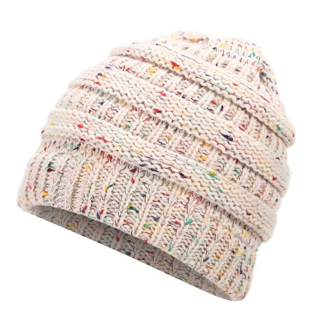 CuteBeanie™ Soft Knit Ponytail Beanie